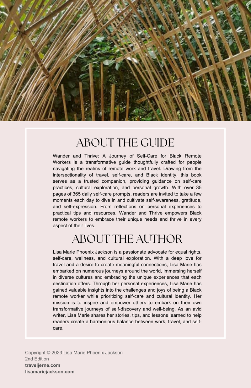 Wander and Thrive: A Journey of Self-Care for Black Remote Workers