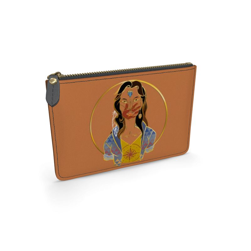 First Nation Travel Warrior Leather Pouch