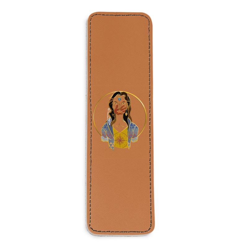 First Nation Travel Warrior Leather Bookmark